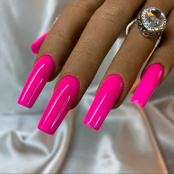 10 piece Press On Nails Long Sculpted Square Xs - Picture 6 of 11